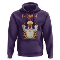 Funny F Caw F Sarcastic Chicken Meme Hoodie Middle Finger Offensive Humor - Wonder Print Shop