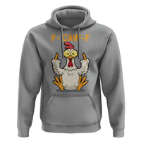 Funny F Caw F Sarcastic Chicken Meme Hoodie Middle Finger Offensive Humor - Wonder Print Shop