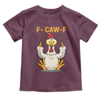 Funny F Caw F Sarcastic Chicken Meme Toddler T Shirt Middle Finger Offensive Humor - Wonder Print Shop