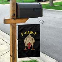 Funny F Caw F Bending Over Chicken Meme Garden Flag Upside Down Head Poultry Humor - Wonder Print Shop
