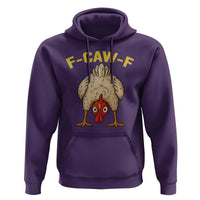 Funny F Caw F Bending Over Chicken Meme Hoodie Upside Down Head Poultry Humor - Wonder Print Shop
