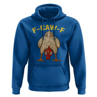 Funny F Caw F Bending Over Chicken Meme Hoodie Upside Down Head Poultry Humor - Wonder Print Shop