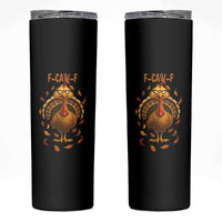 Funny F Caw F Turkey Meme Thanksgiving Graphic Skinny Tumbler Funny Fowl Mood Humor - Wonder Print Shop
