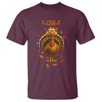 Funny F Caw F Turkey Meme Thanksgiving Graphic T Shirt Funny Fowl Mood Humor - Wonder Print Shop