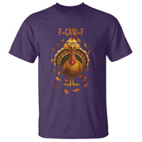 Funny F Caw F Turkey Meme Thanksgiving Graphic T Shirt Funny Fowl Mood Humor - Wonder Print Shop