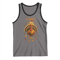 Funny F Caw F Turkey Meme Thanksgiving Graphic Tank Top Funny Fowl Mood Humor - Wonder Print Shop