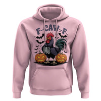 F Caw F Halloween Chicken Skeleton Hoodie Spooky Funny Rooster Meme - Wonder Print Shop