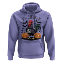 F Caw F Halloween Chicken Skeleton Hoodie Spooky Funny Rooster Meme - Wonder Print Shop