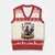F Caw F Halloween Chicken Skeleton V-Neck Knit Sweater Vest Spooky Funny Rooster Meme - Wonder Print Shop