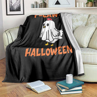 F Caw F Ghost Chicken Costume Throw Blanket Funny Cute Halloween Poultry Lover - Wonder Print Shop