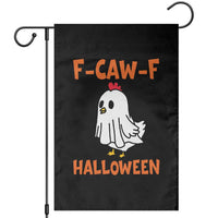 F Caw F Ghost Chicken Costume Garden Flag Funny Cute Halloween Poultry Lover - Wonder Print Shop