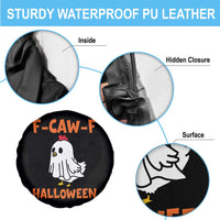 F Caw F Ghost Chicken Costume Spare Tire Cover Funny Cute Halloween Poultry Lover - Wonder Print Shop