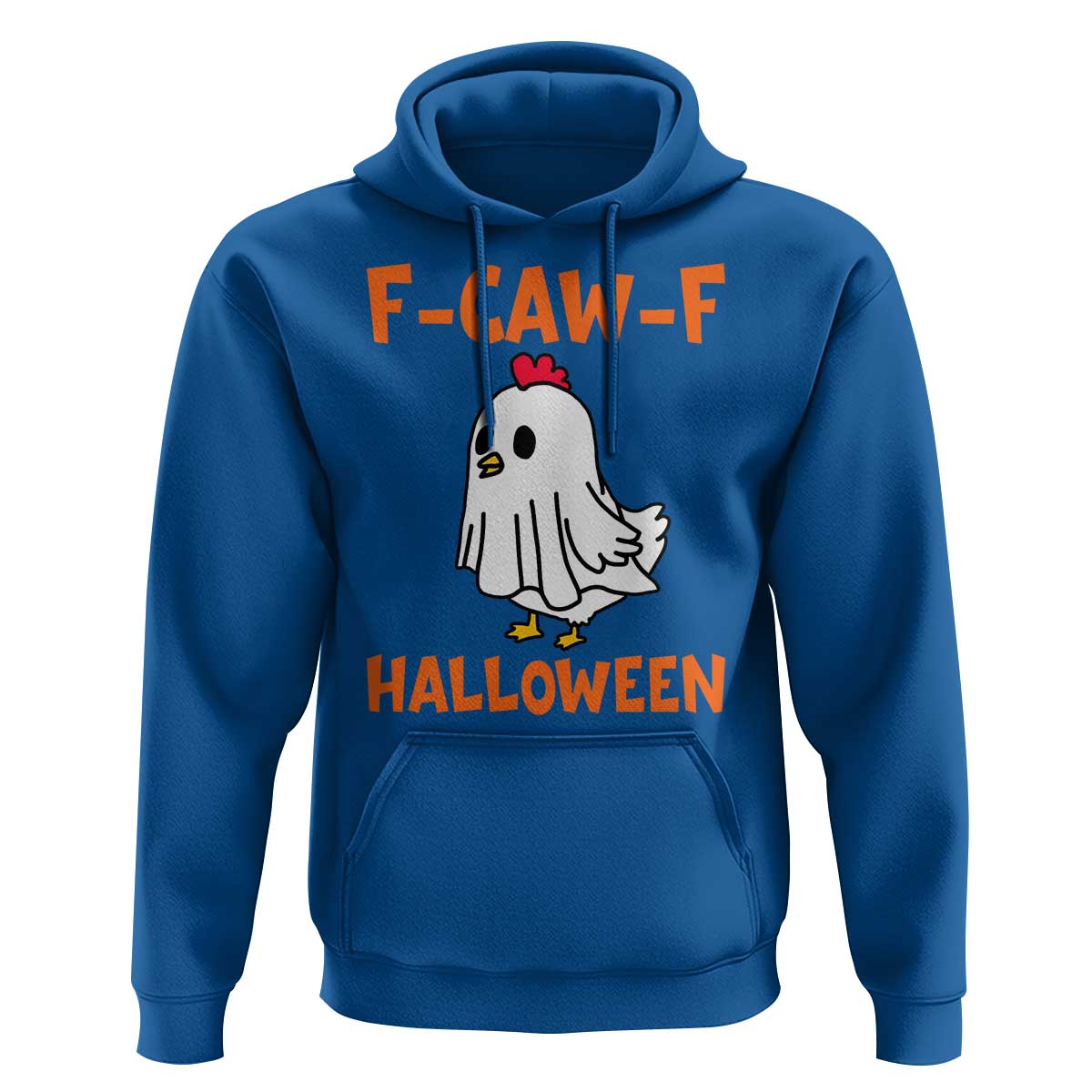 F Caw F Ghost Chicken Costume Hoodie Funny Cute Halloween Poultry Lover - Wonder Print Shop