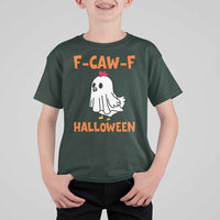 F Caw F Ghost Chicken Costume T Shirt For Kid Funny Cute Halloween Poultry Lover - Wonder Print Shop