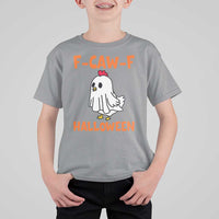 F Caw F Ghost Chicken Costume T Shirt For Kid Funny Cute Halloween Poultry Lover - Wonder Print Shop