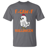 F Caw F Ghost Chicken Costume T Shirt Funny Cute Halloween Poultry Lover - Wonder Print Shop
