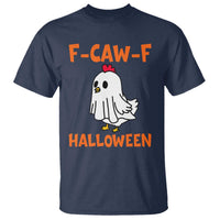 F Caw F Ghost Chicken Costume T Shirt Funny Cute Halloween Poultry Lover - Wonder Print Shop