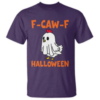 F Caw F Ghost Chicken Costume T Shirt Funny Cute Halloween Poultry Lover - Wonder Print Shop
