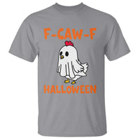 F Caw F Ghost Chicken Costume T Shirt Funny Cute Halloween Poultry Lover - Wonder Print Shop