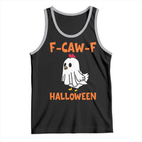 F Caw F Ghost Chicken Costume Tank Top Funny Cute Halloween Poultry Lover - Wonder Print Shop