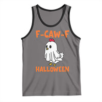 F Caw F Ghost Chicken Costume Tank Top Funny Cute Halloween Poultry Lover - Wonder Print Shop