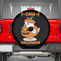 F Caw F Chicken Cute Halloween Costume Spare Tire Cover Funny Jack O LAttern Poultry Meme Fall Vibes - Wonder Print Shop