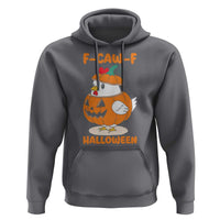 F Caw F Chicken Cute Halloween Costume Hoodie Funny Jack O LAttern Poultry Meme Fall Vibes - Wonder Print Shop