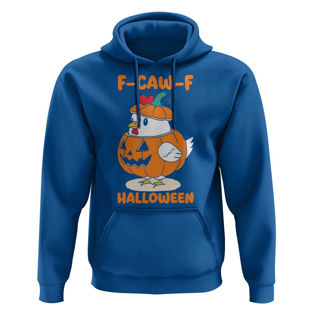 F Caw F Chicken Cute Halloween Costume Hoodie Funny Jack O LAttern Poultry Meme Fall Vibes - Wonder Print Shop