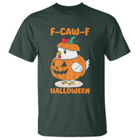 F Caw F Chicken Cute Halloween Costume T Shirt Funny Jack O LAttern Poultry Meme Fall Vibes - Wonder Print Shop