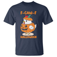 F Caw F Chicken Cute Halloween Costume T Shirt Funny Jack O LAttern Poultry Meme Fall Vibes - Wonder Print Shop