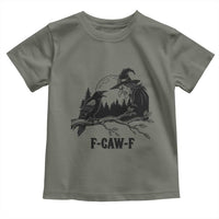 F Caw F Gothic Raven and Witch Toddler T Shirt Funny Halloween Spooky October Vibes - Wonder Print Shop
