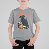 F Caw F Raven Witch Coffee T Shirt For Kid Funny Halloween Sarcastic Gothic Bird with Attitude - Wonder Print Shop