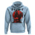 F Caw F Gothic Chicken Horror Hoodie Creepy Skull Rooster Halloween Dark Humor - Wonder Print Shop