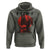 F Caw F Gothic Chicken Horror Hoodie Creepy Skull Rooster Halloween Dark Humor - Wonder Print Shop