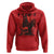 F Caw F Gothic Chicken Horror Hoodie Creepy Skull Rooster Halloween Dark Humor - Wonder Print Shop