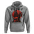F Caw F Gothic Chicken Horror Hoodie Creepy Skull Rooster Halloween Dark Humor - Wonder Print Shop