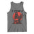 F Caw F Gothic Chicken Horror Tank Top Creepy Skull Rooster Halloween Dark Humor - Wonder Print Shop