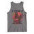 F Caw F Gothic Chicken Horror Tank Top Creepy Skull Rooster Halloween Dark Humor - Wonder Print Shop