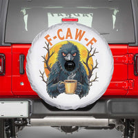 F Caw F Raven Coffee Spare Tire Cover Funny Halloween Sarcastic Gothic Bird with Attitude - Wonder Print Shop