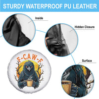 F Caw F Raven Coffee Spare Tire Cover Funny Halloween Sarcastic Gothic Bird with Attitude - Wonder Print Shop