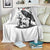 F Caw F Gothic Christmas Raven Throw Blanket With Skull Funny Dark Holiday Humor Spooky Season - Wonder Print Shop