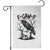 F Caw F Gothic Christmas Raven Garden Flag With Skull Funny Dark Holiday Humor Spooky Season - Wonder Print Shop