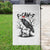 F Caw F Gothic Christmas Raven Garden Flag With Skull Funny Dark Holiday Humor Spooky Season - Wonder Print Shop