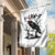 F Caw F Gothic Christmas Raven Garden Flag With Skull Funny Dark Holiday Humor Spooky Season - Wonder Print Shop