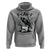 F Caw F Gothic Christmas Raven Hoodie With Skull Funny Dark Holiday Humor Spooky Season - Wonder Print Shop