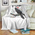 F Caw F Raven Christmas Throw Blanket Funny Dark Holiday Humor Spooky Season - Wonder Print Shop
