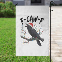 F Caw F Raven Christmas Garden Flag Funny Dark Holiday Humor Spooky Season - Wonder Print Shop