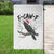 F Caw F Raven Christmas Garden Flag Funny Dark Holiday Humor Spooky Season - Wonder Print Shop