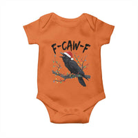 F Caw F Raven Christmas Baby Onesie Funny Dark Holiday Humor Spooky Season - Wonder Print Shop
