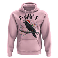F Caw F Raven Christmas Hoodie Funny Dark Holiday Humor Spooky Season - Wonder Print Shop